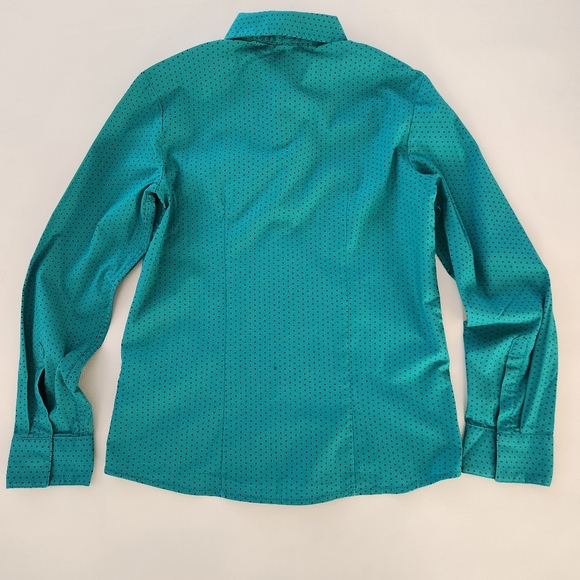 H&M Green polka-dot Longsleeve Button-down Shirt - Picture 12 of 12